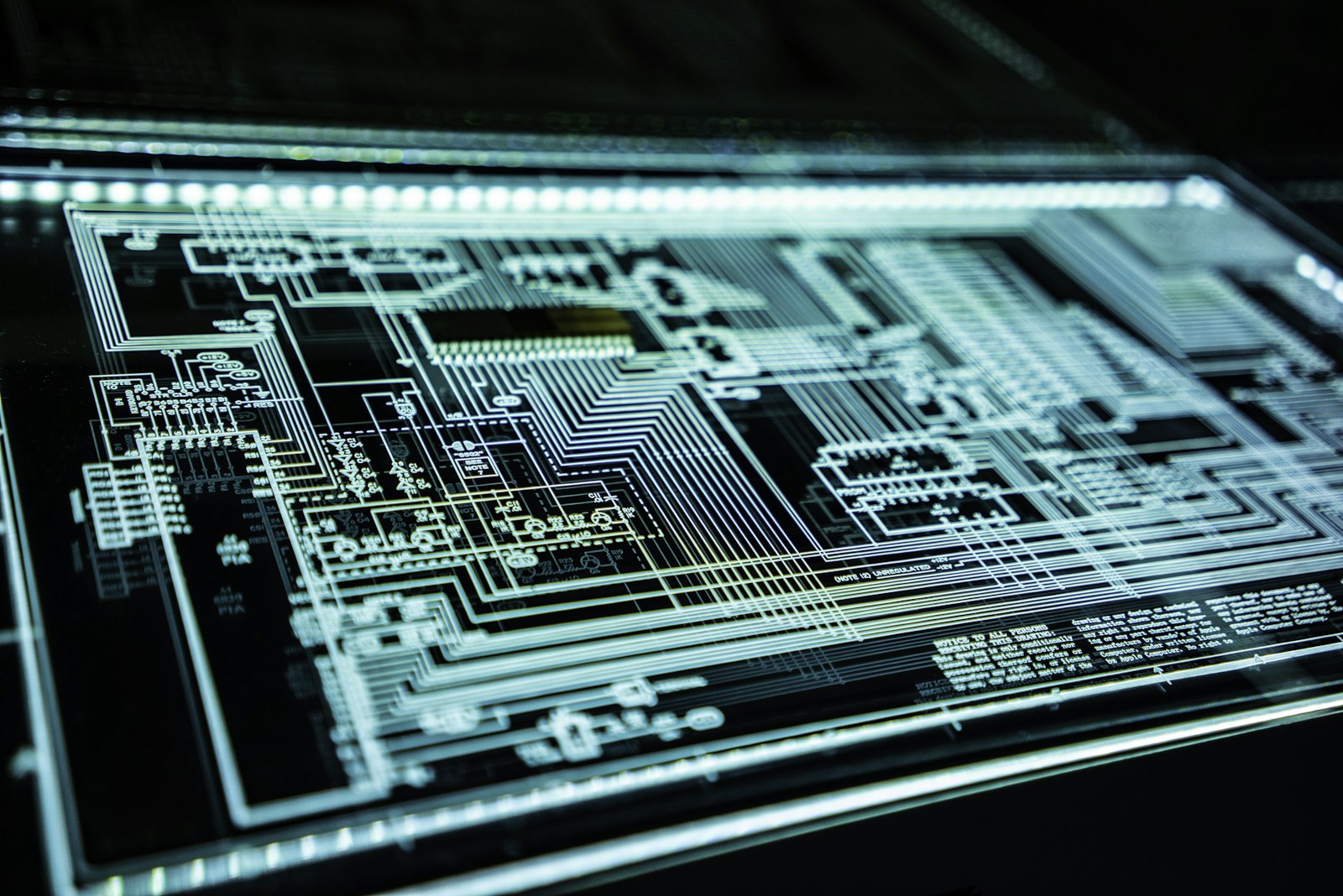 Close view of electronic hardware